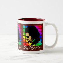 TASSE D'OBSCURITÉ DE TÊTE D'ARC-EN-CIEL DE BEETHOV