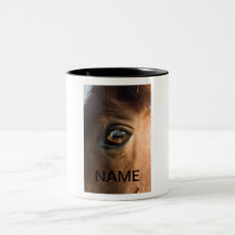 Tasse d'oeil de chevaux