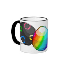 Tasse d'oeufs de pâques de pixel
