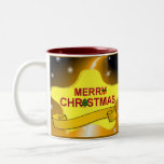Tasse d'or de Noël d'étoile