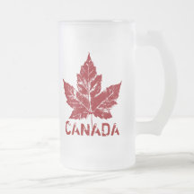 Tasse du Canada en verre de bière de souvenir de d