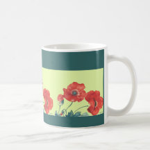 Tasse du PAVOT DE FLORAISON MOHNBLÜTEN