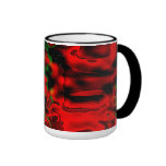 Tasse. Effet rouge ardent d'abîme
