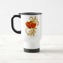 Tasse en filigrane de Valentine de coeurs