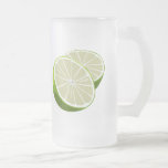 Tasse en verre de chaux
