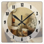 Tasse et miroir de brosse de rasage