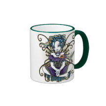 Tasse féerique d'art de colibri gothique de "Lilli