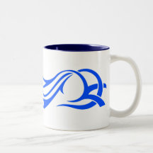 Tasse - flammes bleues