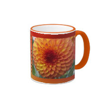 Tasse - fleur orange de Dalia