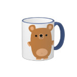Tasse forte mignonne d'ours de bande dessinée tasses