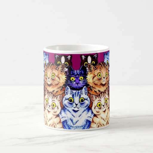 Tasse fraîche de chats par Louis Wain