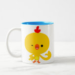 Tasse fraîche mignonne de poulet de bande dessinée tasses