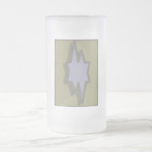 Tasse givrée par étoile argentée de coupe-circuit