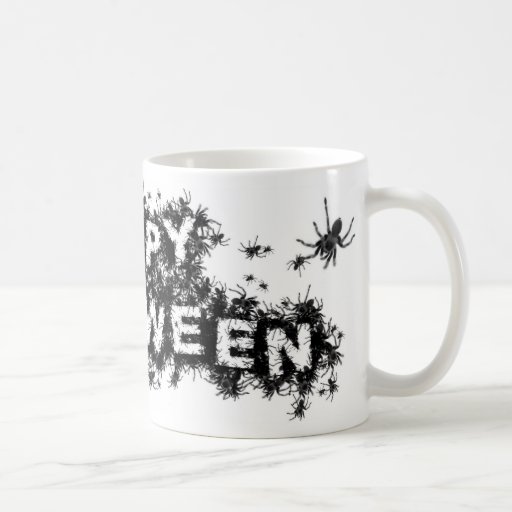 Tasse heureuse d'araignée de Halloween