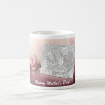 Tasse heureuse de photo du jour de mère