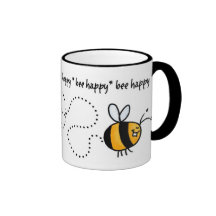 tasse heureuse de traînée d'abeille