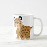 Tasse heureuse mignonne de Smilodon de bande dessi tasses