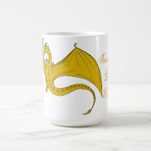 Tasse incandescente de créations de dragon - or