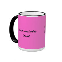 Tasse indomptable rose de poupée