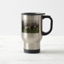Tasse inoxydable de voyage de champ de cheval de c