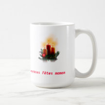 Tasse Joyeuses Fêtes maman