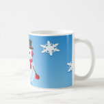 Tasse mignonne de cadeau de bonhomme de neige