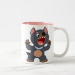 Tasse mignonne de diable tasmanien de bande dessin tasses