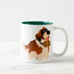 Tasse mignonne de St Bernard de bande dessinée tasses