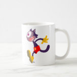 Tasse monoculaire de bande dessinée de chat tasses