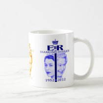 Tasse multicolore de jubilé de diamant de la Reine tasses