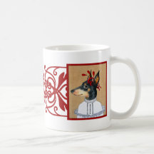 Tasse noire et bronzage de Terrier