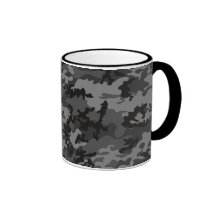 Tasse noire faite sur commande en verre de Camo