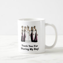 Tasse nuptiale de Merci de partie