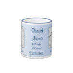 Tasse personnalisée par bébé bleu fier de Nana nou