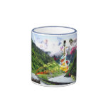 Tasse pittoresque de route