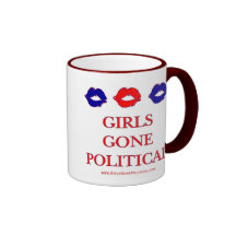 Tasse politique de logo allée par filles