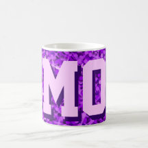 Tasse pourpre de "MAMAN" de tape-à-l'oeil
