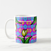 Tasse prismatique de tulipes