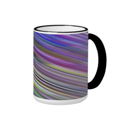 Tasse. Rayures rapides multicolores