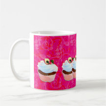 Tasse rose de tasse de café de conception d'art de