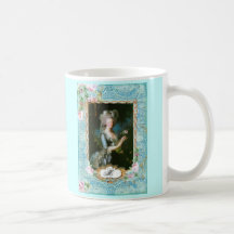 Tasse rose de tasse de dentelle de roses de Marie 