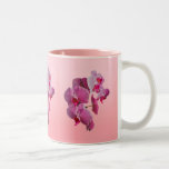Tasse rose d'orchidées