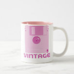 Tasse rose souple vintage