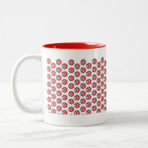 Tasse rouge de bulle