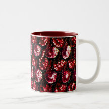 Tasse rouge de paillette