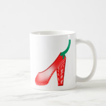 tasse rouge de talon haut