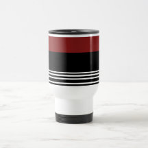 Tasse rouge noire de White>CoffeeTravel