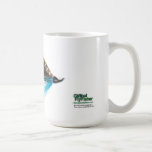 Tasse saumonée de mouche de charme bleu tasses