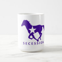Tasse sauvage de mustang de secession