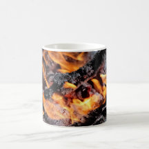 Tasse - style Morphing avec le feu